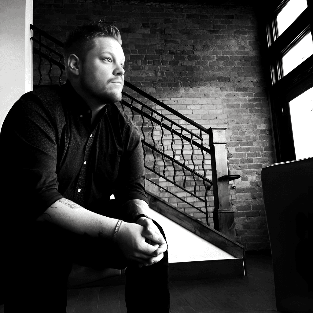 Morgan McKell, Strategy Zoo founder and marketing consultant, black and white portrait