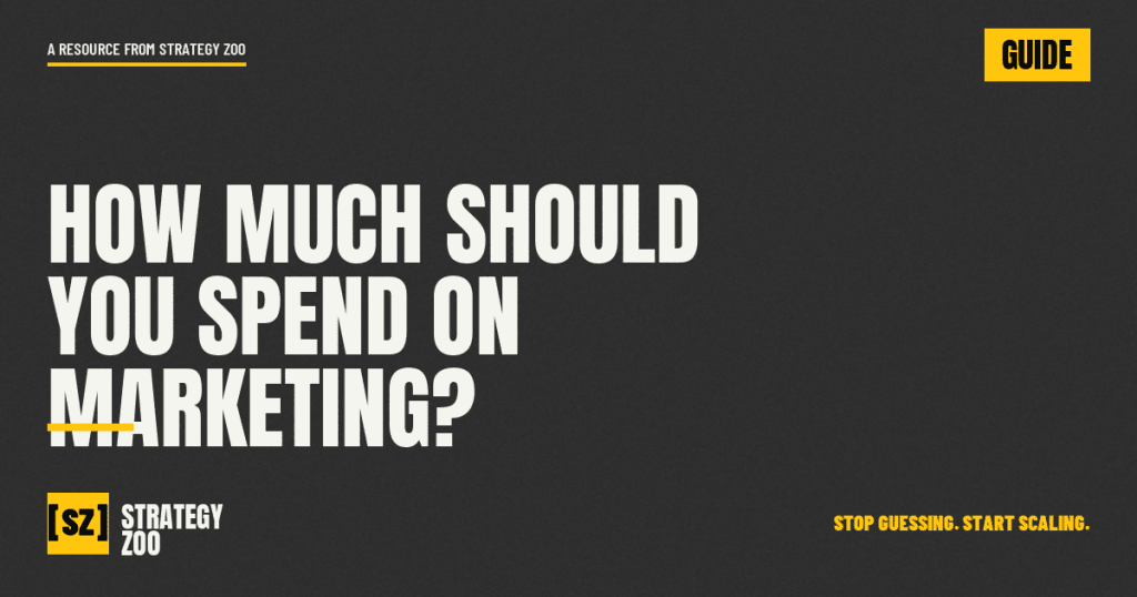 Strategy Zoo guide on setting a small business marketing budget