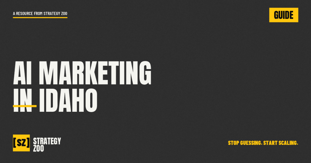 AI marketing in Idaho, a strategy-first guide for small businesses, from Strategy Zoo