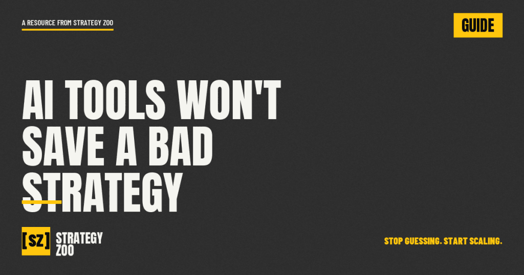 AI marketing tools won't save a bad strategy, from Strategy Zoo Pocatello