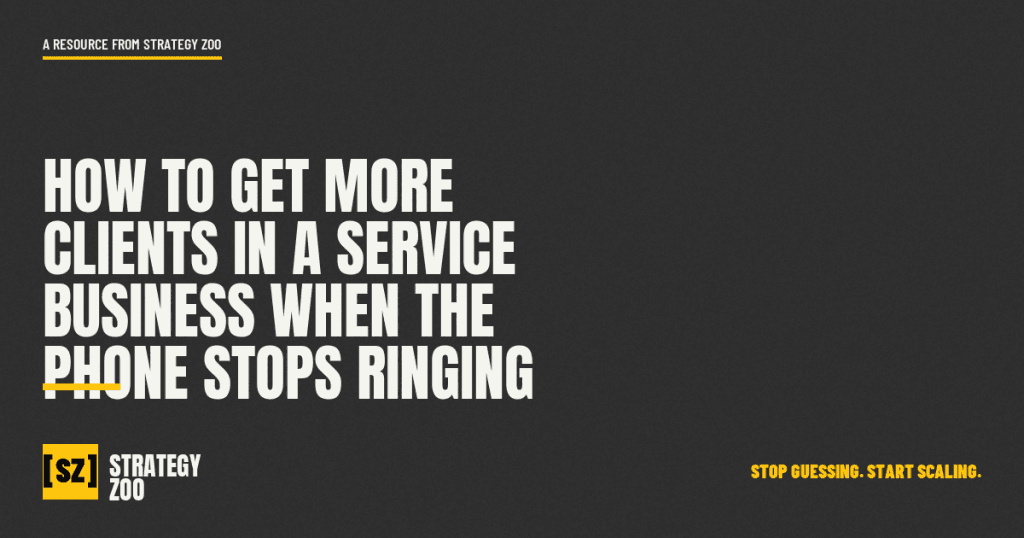 How to get more clients in a service business in East Idaho
