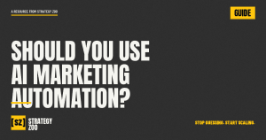 AI marketing automation strategy for a small business, from Strategy Zoo in Pocatello