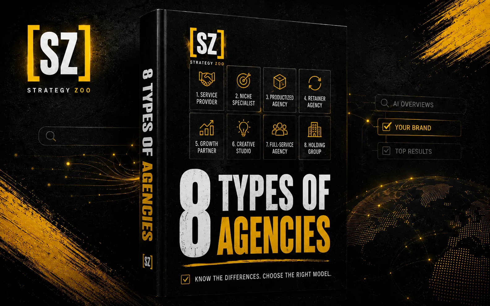 8 Types of Agencies guide by Strategy Zoo, know the differences and choose the right model