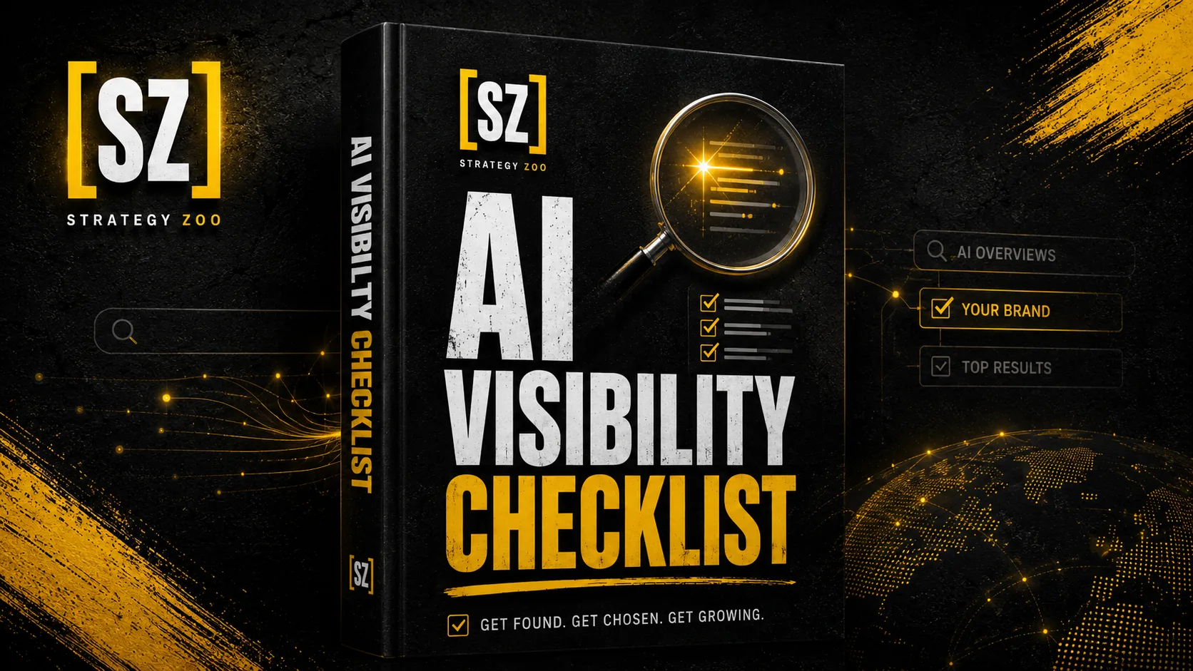 Strategy Zoo AI Visibility Checklist, free guide to getting found in AI search results
