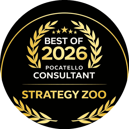 Best of 2026 Pocatello marketing consultant award won by Strategy Zoo