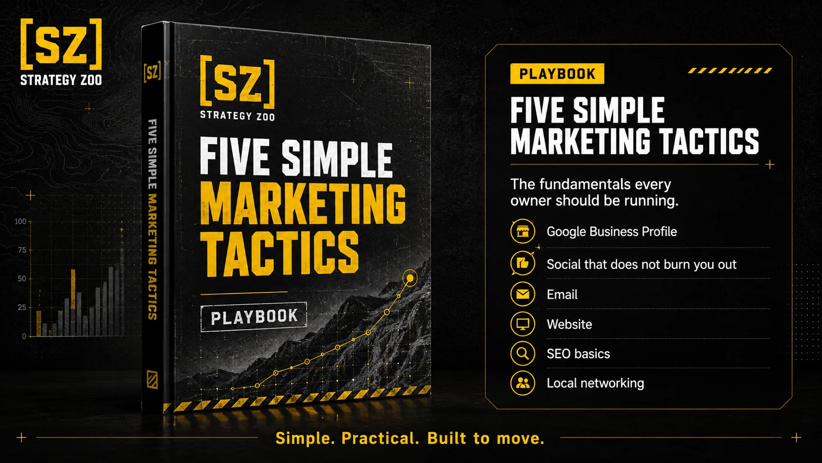 5 Simple Marketing Tactics to Boost Small Business Growth, free guide by Strategy Zoo