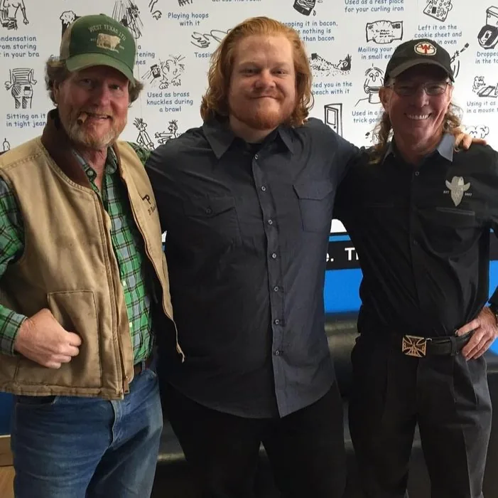Morgan McKell with Rooster McConaughey and Butch Gilliam of CNBC's West Texas Investors Club