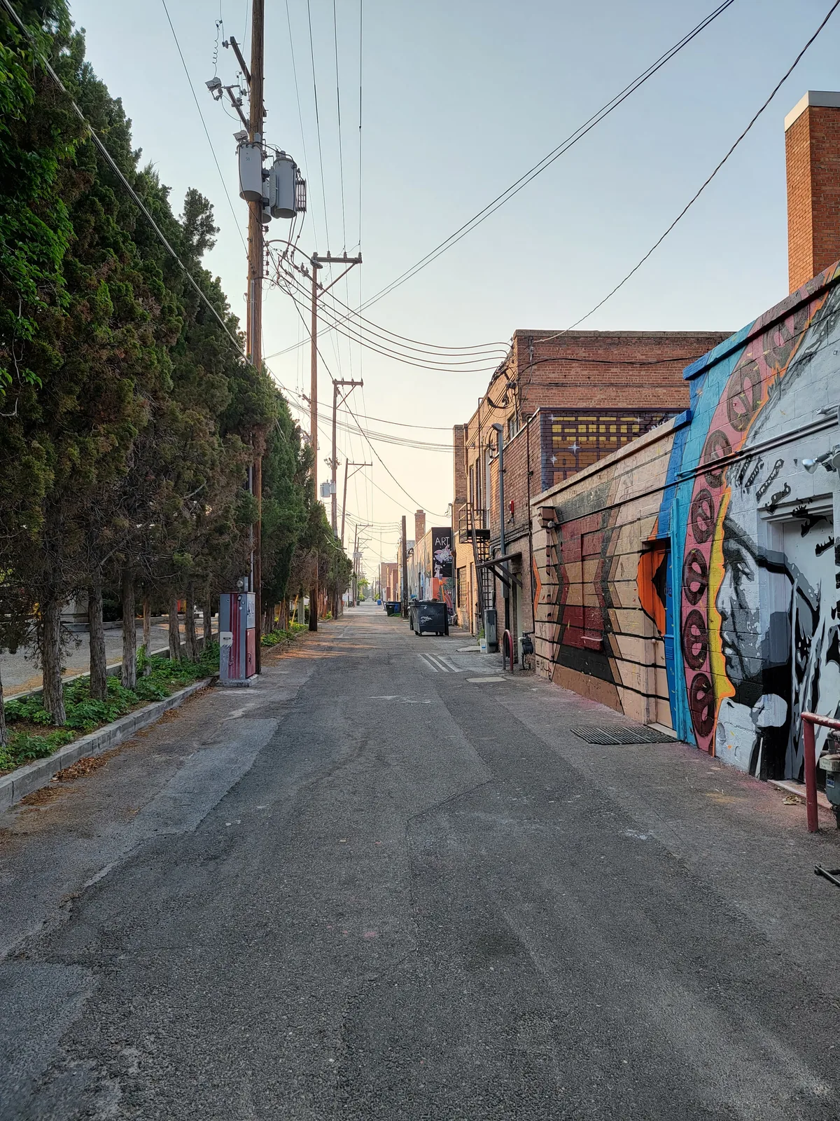Mural alley in Old Town Pocatello, Idaho