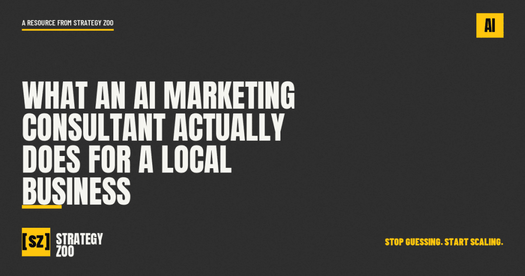 AI marketing consultant reviewing what a local Idaho service business should automate