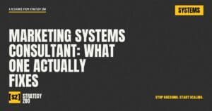 Marketing systems consultant tracing a lead process for a Pocatello service business